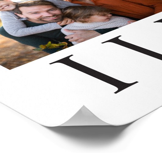 Modern minimal family typography ポスター (角)