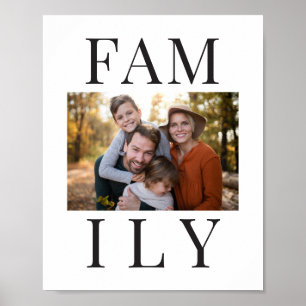 Modern minimal family typography ポスター