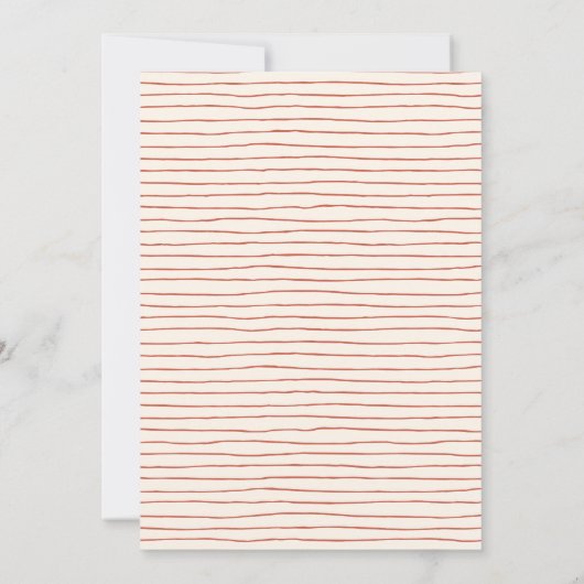 Modern Minimal Friendsgiving Dinner Thanksgiving 招待状 (裏面)