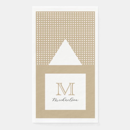 Modern Minimal Gold Elegant Monogram (正面)