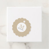 Modern Minimal Gold Elegant Monogram フェイバータグ (インサイチュ)
