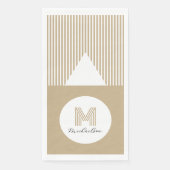 Modern Minimal Gold Stripes Monogram (正面)