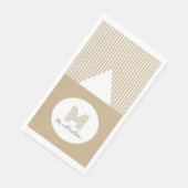 Modern Minimal Gold Stripes Monogram (コーナー)