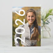 Modern Minimal Graduation 案内状 (スタンド正面)