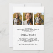 Modern Minimal Graduation 案内状 (裏面)