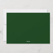 Modern Minimal Green Border Photo Holiday Card シーズンカード (裏面)