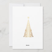 Modern minimal hand drawn Christmas New year card シーズンカード (裏面)