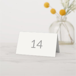 Modern Minimal Intimate Wedding Table Number プレイスカード