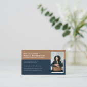 Modern Minimal Lawyer Law Firm Attorney Photo  名刺 (スタンド正面)