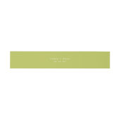 Modern Minimal Lime Green Wedding Names 招待状ベリーバンド (フラット)