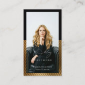 Modern Minimal Luxury Social Influencer QR Code 名刺 (正面)