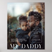 Modern Minimal Magazine Cover | My Daddy ポスター (正面)