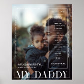 Modern Minimal Magazine Cover | My Daddy ポスター (正面)
