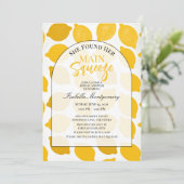 Modern Minimal Main Squeeze Bridal Shower 招待状 (スタンド正面)