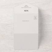 Modern Minimal Micro Wedding All-in-One Invite オールインワン招待状 (外側)