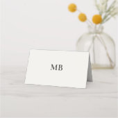 Modern Minimal Micro Wedding Place Card プレイスカード (裏面)