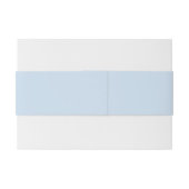 Modern Minimal Minimalist Blue Wedding 招待状ベリーバンド (裏面例)