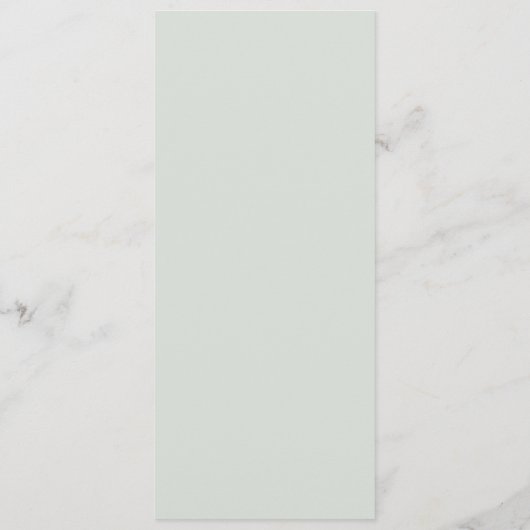 Modern Minimal Minimalist Green Wedding メニュー (裏面)