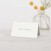 Modern Minimal Monogram Wedding プレイスカード (正面)