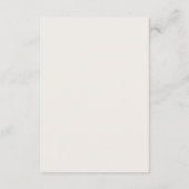 Modern Minimal Monogram Wedding Details Card エンクロージャーカード (裏面)