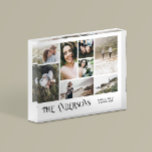 Modern minimal multi 8 photo best friends elegant フォトブロック<br><div class="desc">Modern minimal simple personalized family best friends multi 8 photo Christmas holiday gift home decor tray design. Simple,  clean elegant minimal design. Ideal for mom,  dad,  sister,  brother,  husband,  wife,  aunty,  uncle,  grandma,  grandpa,  granddad birthday,  christmas,  anniversary,  mothers day,  fathers day.</div>