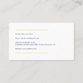 Modern minimal navy blue attorney at law 名刺 (裏面)