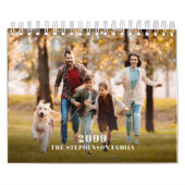 Modern Minimal One Photo Per Month カレンダー (カバー)