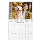 Modern Minimal One Photo Per Month カレンダー (2月 2026)