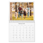 Modern Minimal One Photo Per Month Terracotta カレンダー (1月 2026)