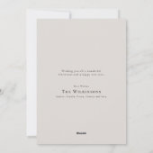 Modern minimal Personal video qr code christmas シーズンカード (裏面)