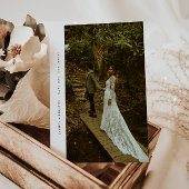 Modern Minimal Photo Elopement & Wedding Reception 招待状