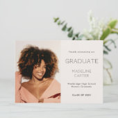 Modern Minimal Photo Graduation 案内状 (スタンド正面)
