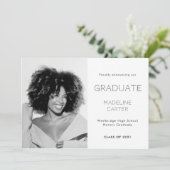 Modern Minimal Photo Graduation 案内状 (スタンド正面)