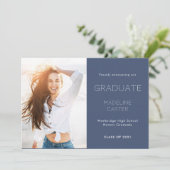 Modern Minimal Photo Graduation Announcement 案内状 (スタンド正面)
