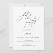 Modern Minimal Photo Graduation Party Invitation 招待状 (裏面)