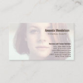 Modern minimal photo overlay 名刺 (正面)