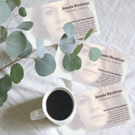 Modern minimal photo overlay 名刺