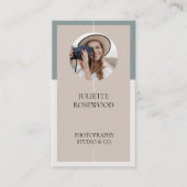 Modern Minimal Photo Photography Professional 名刺 (正面)