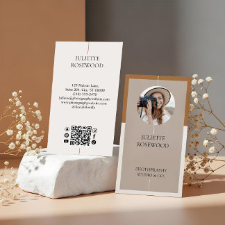 Modern Minimal Photo Photography Professional 名刺