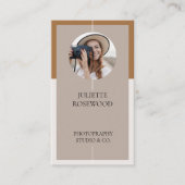 Modern Minimal Photo Photography Professional 名刺 (正面)