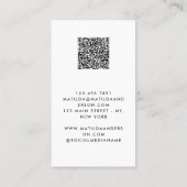 Modern, minimal photo replaceable logo  名刺 (裏面)