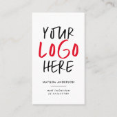 Modern, minimal photo replaceable logo  名刺 (正面)
