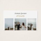 Modern Minimal Photographer Business Cards (正面)