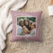 Modern Minimal Pink Chic Typography Galentine's クッション (ブランケット)