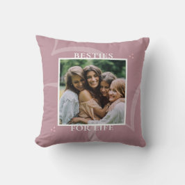 Modern Minimal Pink Chic Typography Galentine's クッション