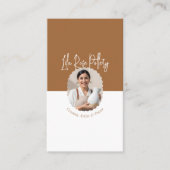 Modern Minimal Pottery Photo Collage Business Card 名刺 (正面)