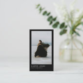 Modern Minimal Professional 2 Photo QR Code 名刺 (スタンド正面)