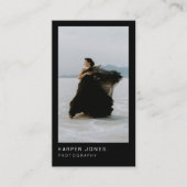 Modern Minimal Professional 2 Photo QR Code 名刺 (正面)