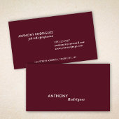 Modern Minimal Professional Business Card 名刺