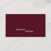 Modern Minimal Professional Business Card 名刺 (正面)